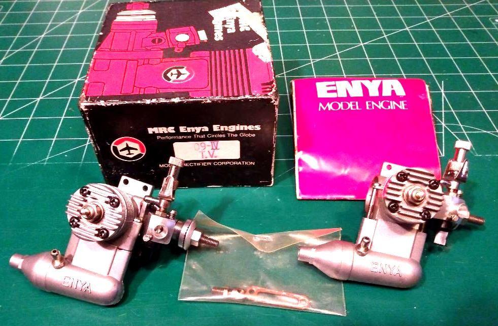 Two Enya .09IV RC Radio Controlled Model Airplane Engines, Free