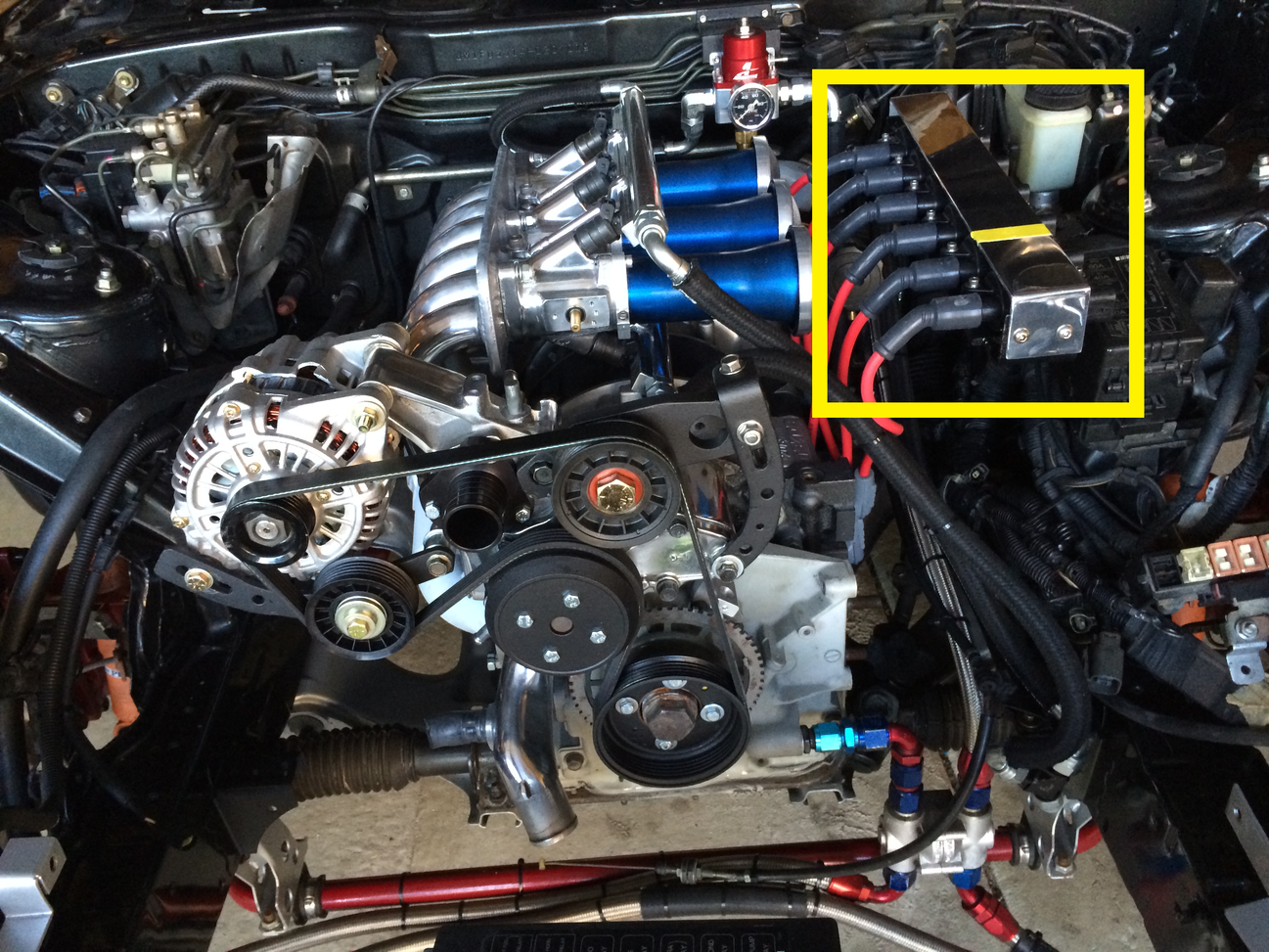 Engine - Intake/Fuel - *Custom* N/A 20B Intake Manifold, *Custom* LS1 Coils Kit; GM TPS; 20B Engine Harness - Used - 1993 to 1999 Mazda RX-7 - Chicago, IL 60630, United States