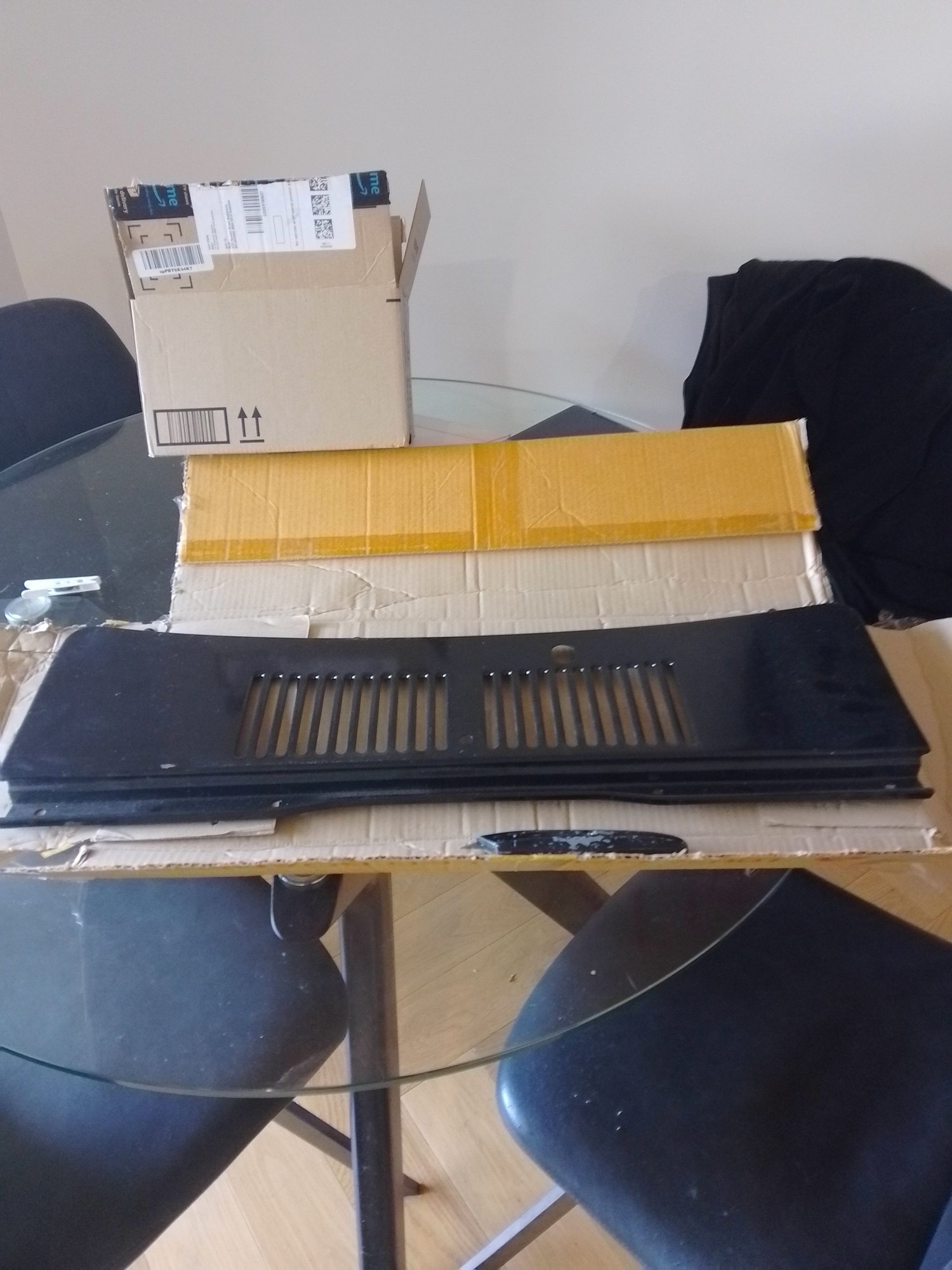 NOS Cowel panel to be fitted to the Coupe.  The current panel has a slight dent in it since prior to my ownership of the car.