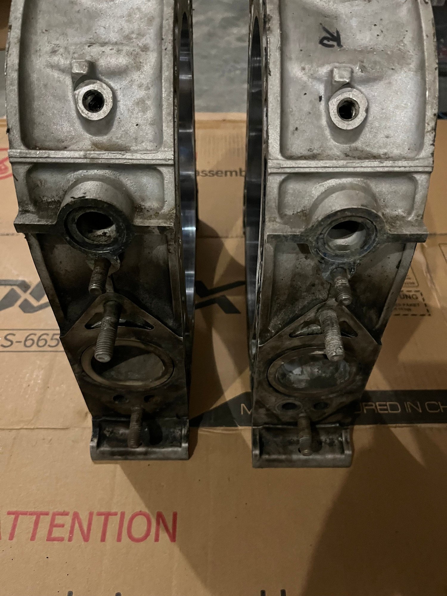 Engine - Internals - Front and Rear Rotor Housing 13B Turbo - Used - 1987 to 1991 Mazda RX-7 - Providence, RI 02910, United States