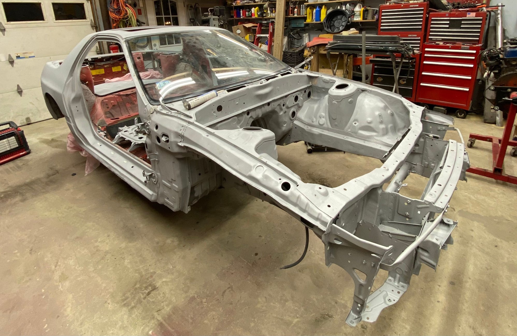Striped the entire car and sent for sand blasting