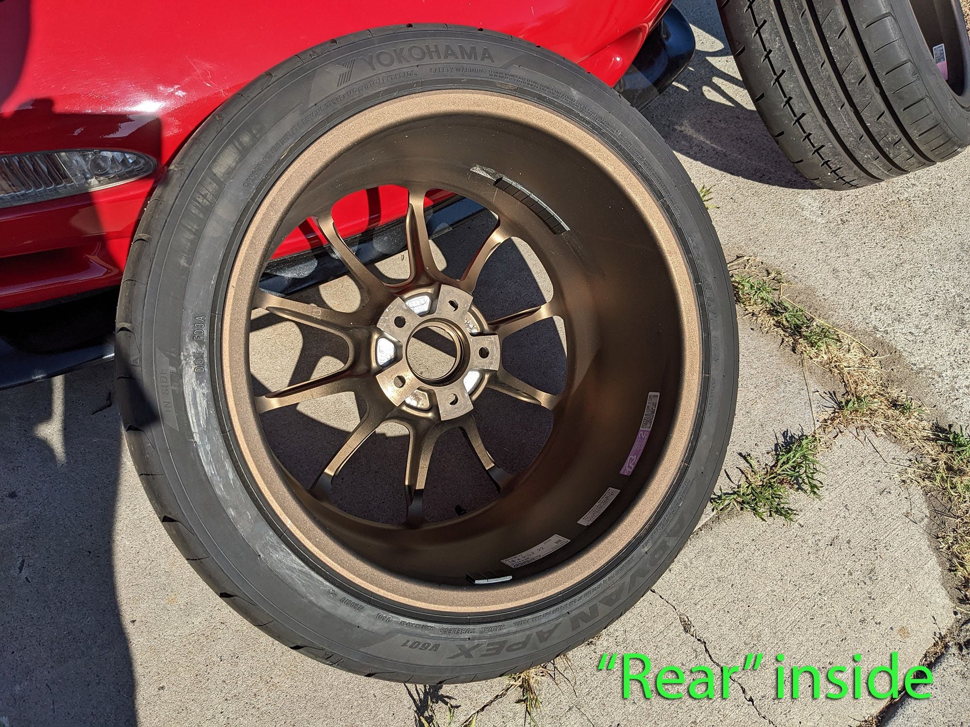 Wheels and Tires/Axles - Volk ZE40 18x9.5 +22 5x114.3 Bronze Rims and Tires - Used - All Years Any Make All Models - San Diego, CA 92111, United States