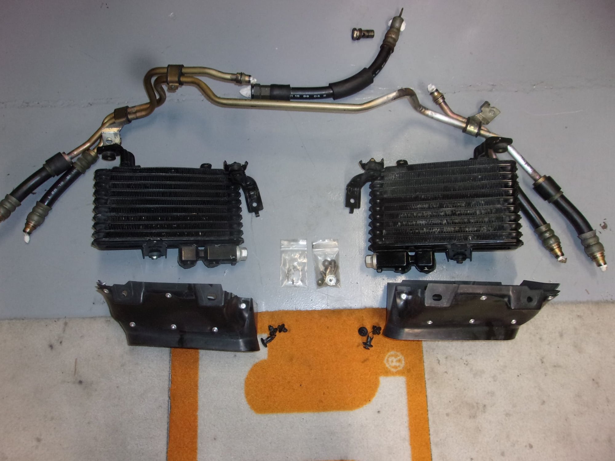 Engine - Internals - OEM Dual Oil Cooler Assembly - Used - 1993 to 2002 Mazda RX-7 - Murfreesboro, TN 37130, United States
