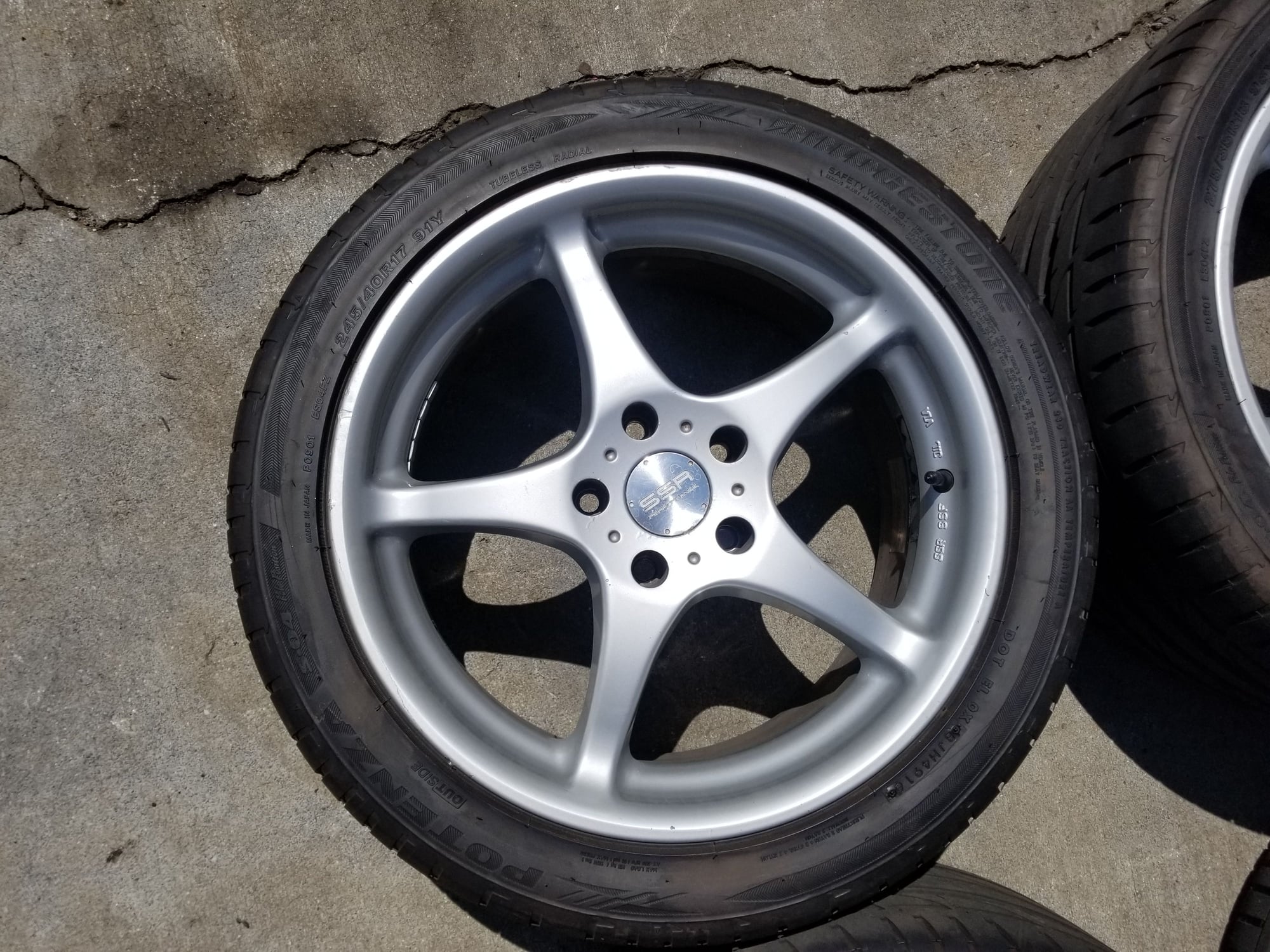 Wheels and Tires/Axles - SSR Integral wheels 17x8F 18x9R w/ new Bridgestone Potenza S04 tires - Used - Morristown, TN 37814, United States