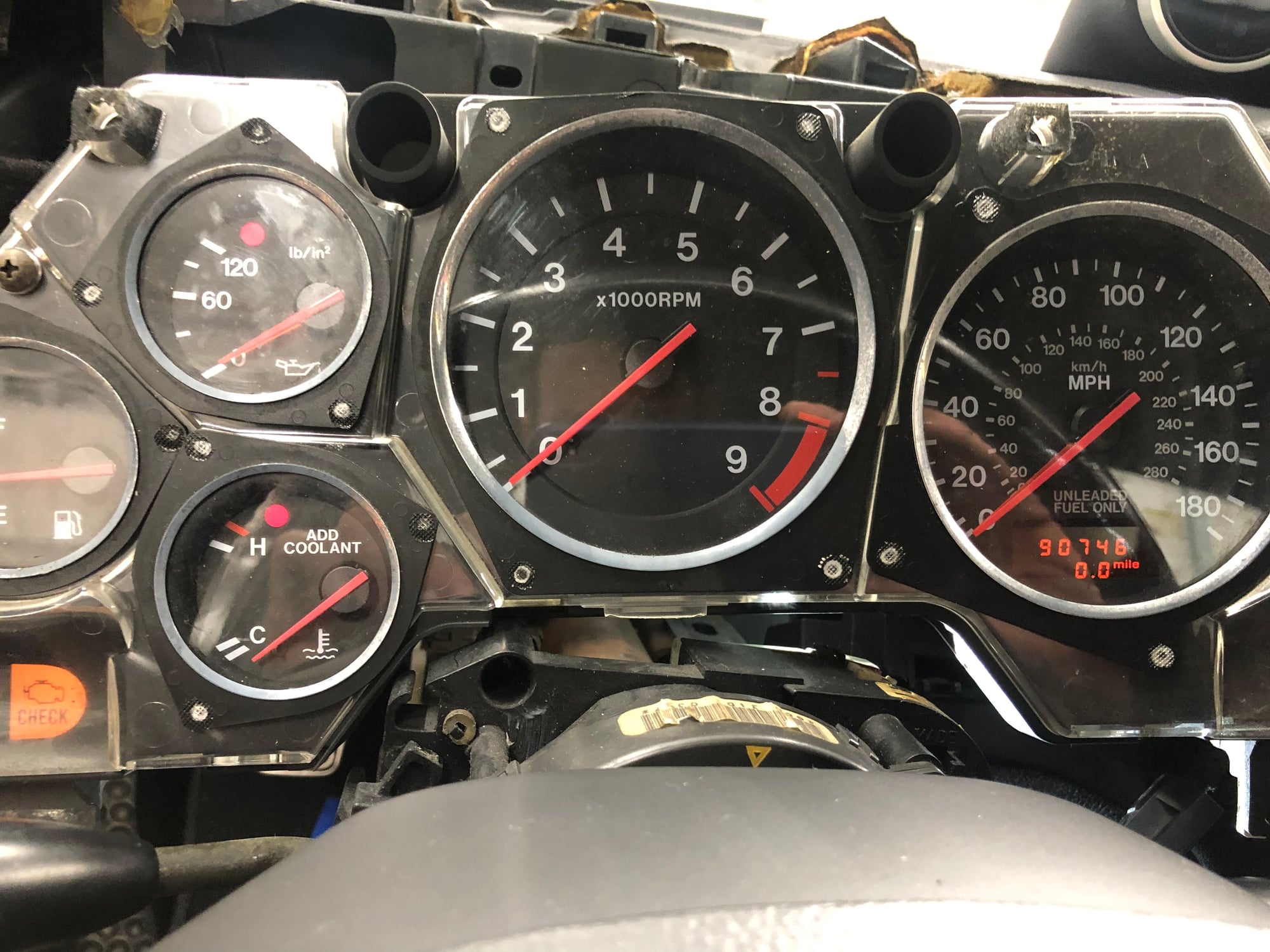 Accessories - LHD Gauge Cluster + Misc Parts - Used - 1993 to 1995 Mazda RX-7 - San Diego, CA 92109, United States
