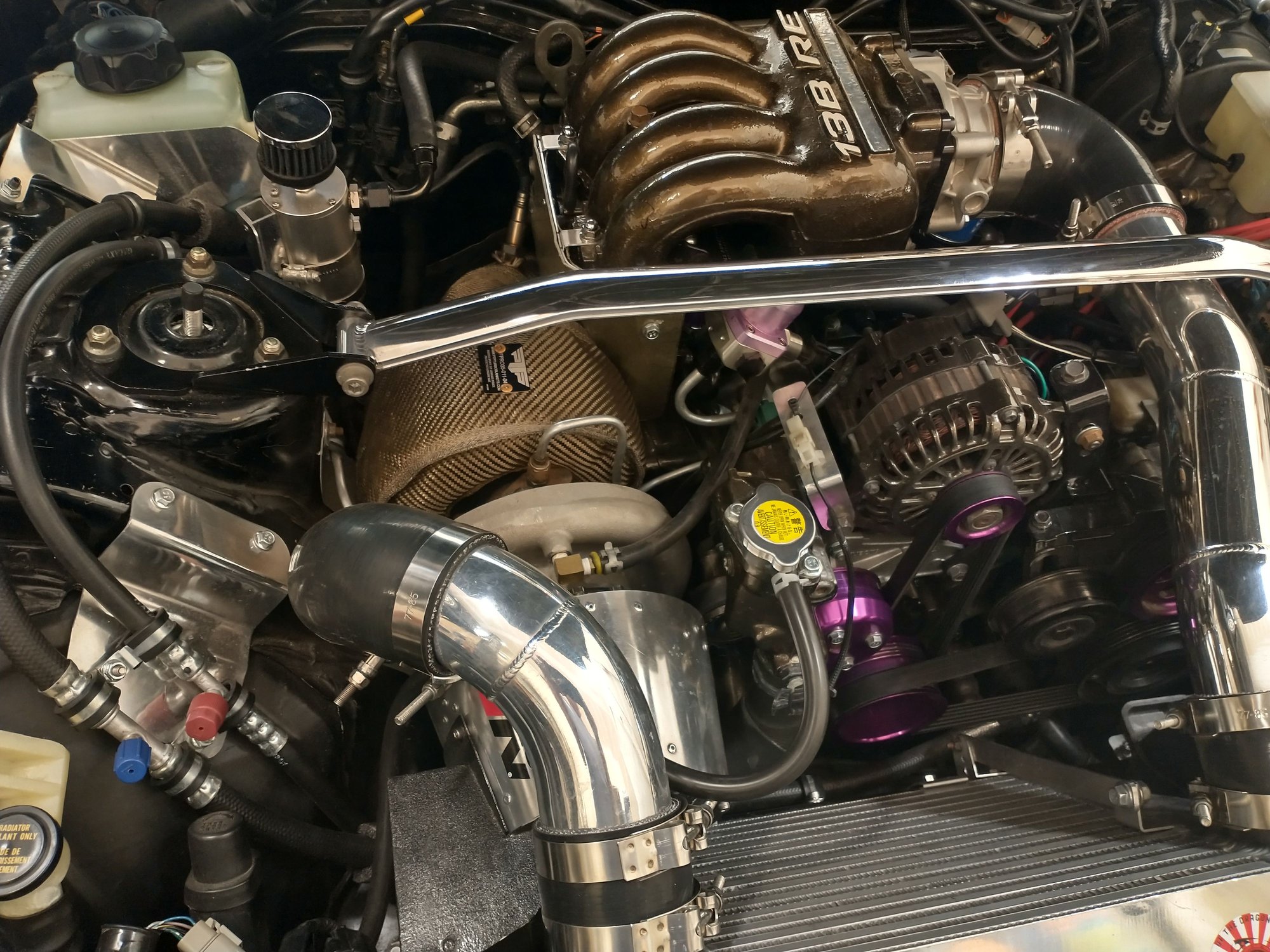 And DONE - strut bar back where it belongs