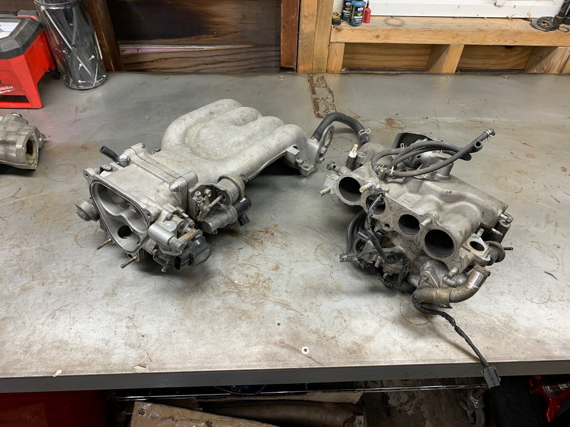 Complete Intake Manifold, Throttle Body, Injectors, Fuel Rail