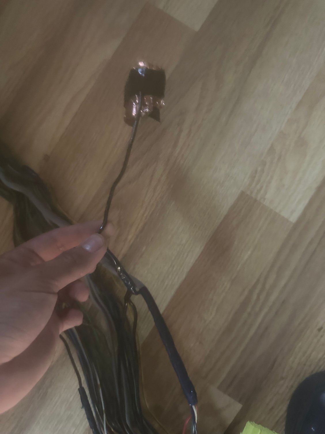 Any Idea what this copper wrap inside of the engine harness is? Or what is it for? And can I take it off and ground it to the car or does it need to be wrapped for the harness to be working?