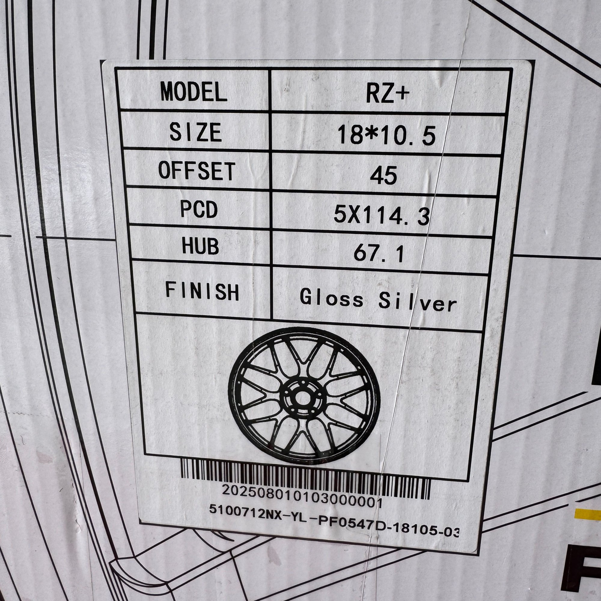Wheels and Tires/Axles - SakeBomb RZ+ Wheels - 18x9.5/18x10.5 - Gloss Silver - New - 1992 to 2002 Mazda RX-7 - Birmingham, MI 48323, United States