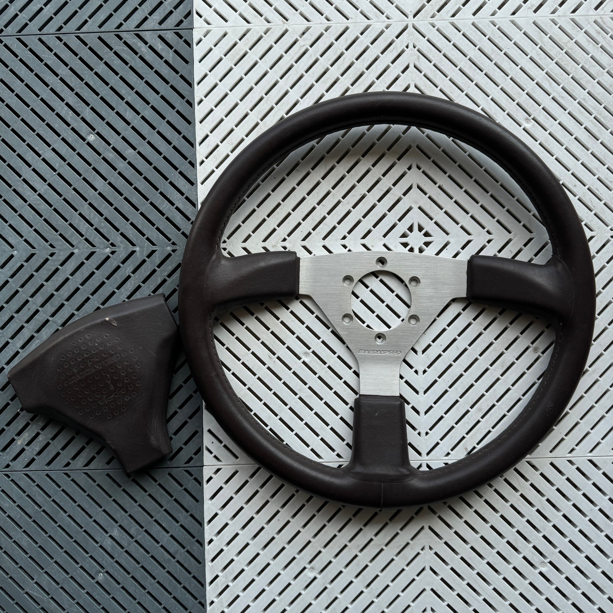 Interior/Upholstery - MAZDASPEED Steering Wheel with Cover - Used - 1979 to 1985 Mazda RX-7 - Birmingham, MI 48323, United States