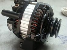 This is the alternator i will be using. Its a 140amp from a LS1 Holden Commodore. Scored it for $120 and gave it a tidy up.