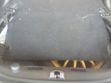 Here's the hatch area that once had a Bose system in it.