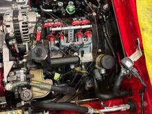 Fuel system. Radium engineering components throughout. 6AN fittings and lines. Perrin fuel pressure regulator