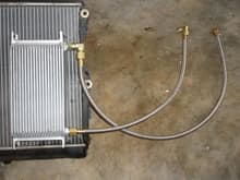 oil cooler and stock radiator