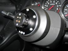 Works Bell Rapfix II Steering Wheel Quick Release with Works Bell 910S Short Steering Wheel Hub Adapter.