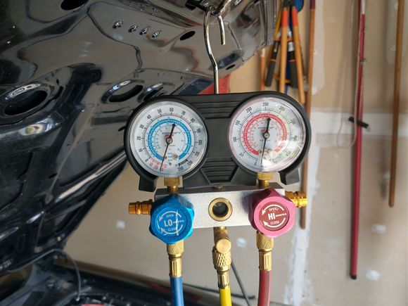 Vacuum held at 29~30 inHg overnight