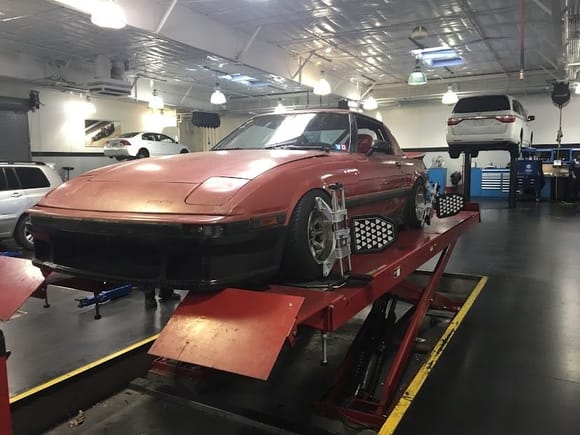 Ruby got her first alignment after 3 years LOL the wheels used to literally be like \ /