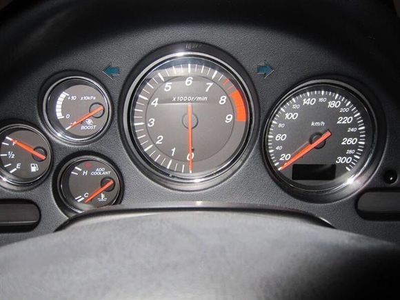 Custom made 300km/h speedometer