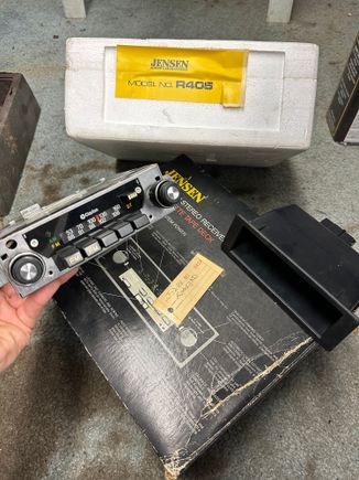 Original owner saved the radio from when he had another installed in 84'