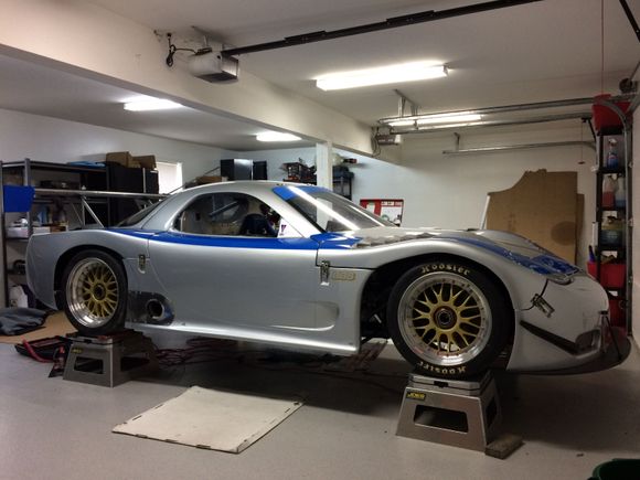 It took about 10 hours to set up the suspension. I forgot to disconnect the swaybars so I could have done it in 8 hours. Camber , toe, control arm lengths were all out of spec as everything had been apart at one point.
