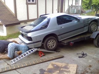 car vs aluminum motox ramps....wasnt our trailor 10mins later we find the steel car ramps bolted uner the trailor...FML