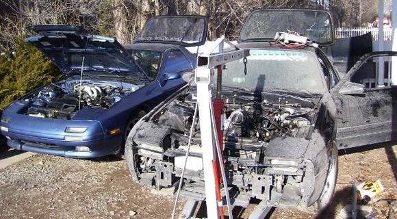 R.I.P blue on the left..
and blackie the fast on the right.. my s5 t2 conversion.