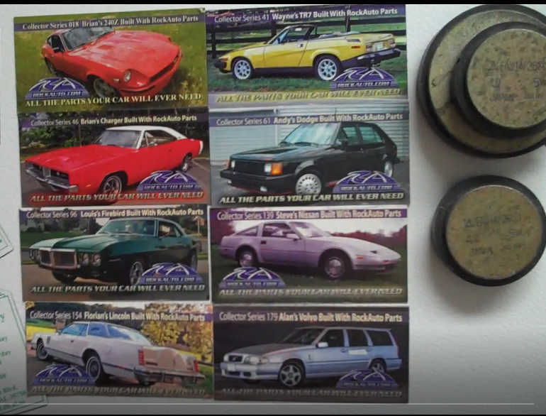 ROCKAUTO CAR MAGNETS 10 PCS VARIED WITHOUT HAVING REPEATED