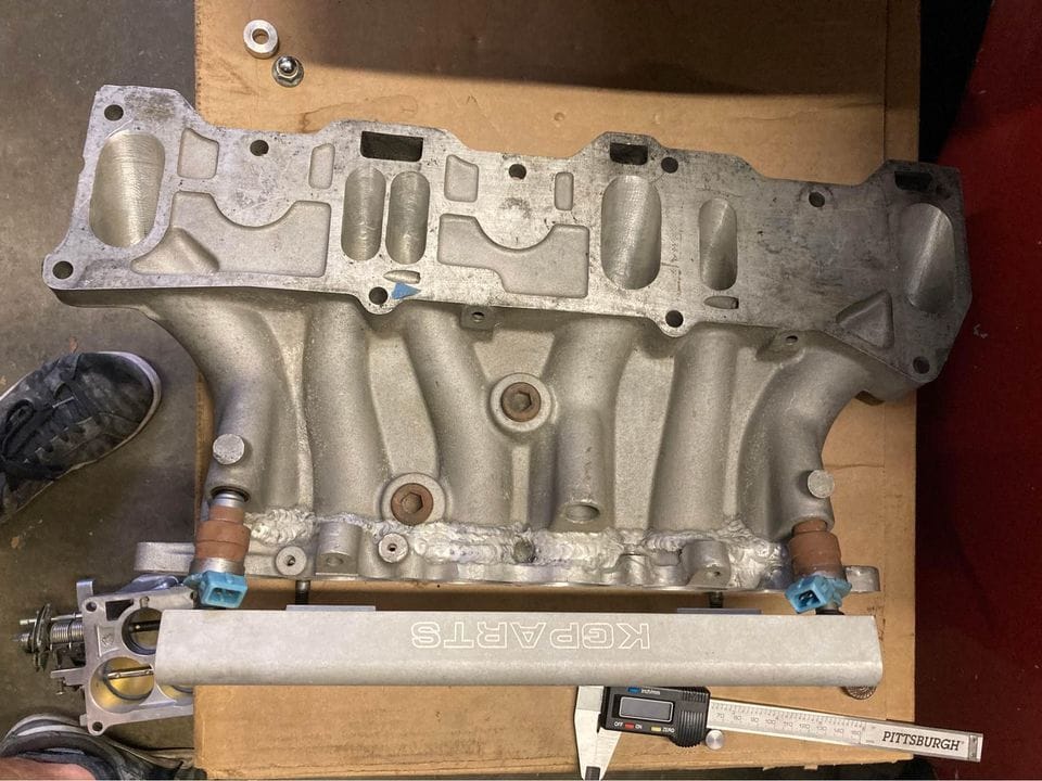Engine - Intake/Fuel - 20B intake manifold fully ported upper/lower and TB with billet rail - Used - 1978 to 2001 Mazda RX-7 - San Ramon, CA 94583, United States