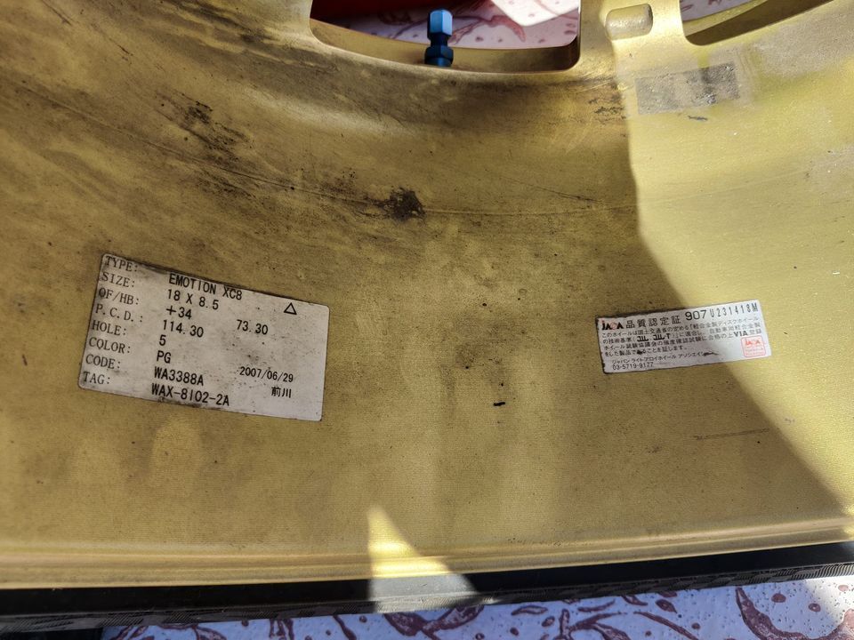 Wheels and Tires/Axles - Work Emotion XC8 Staggered 18's with Hooser R6 Tires - Used - 0  All Models - Tucson, AZ 85742, United States