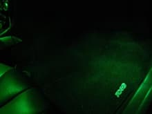 Green LED's from RXStrakes &amp; Rotary Rasp Green Footwells
