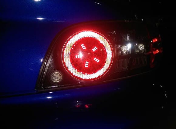 5-Point Lotus LED's in the tails (old tail light housings; these have since been replaced with JDM LED tails)