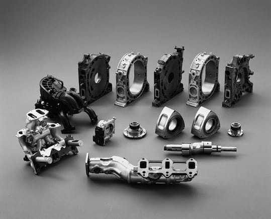 disassembled rx 8 rotary engine