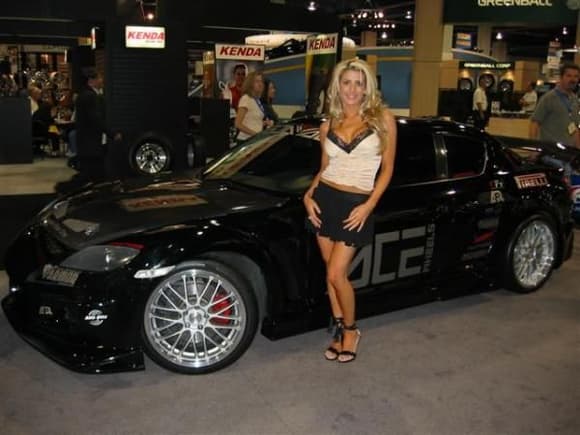 ACE Wheels RX 8 at SEMA 04 with ACE Wheels Model