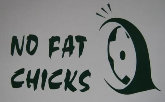 no fat chicks