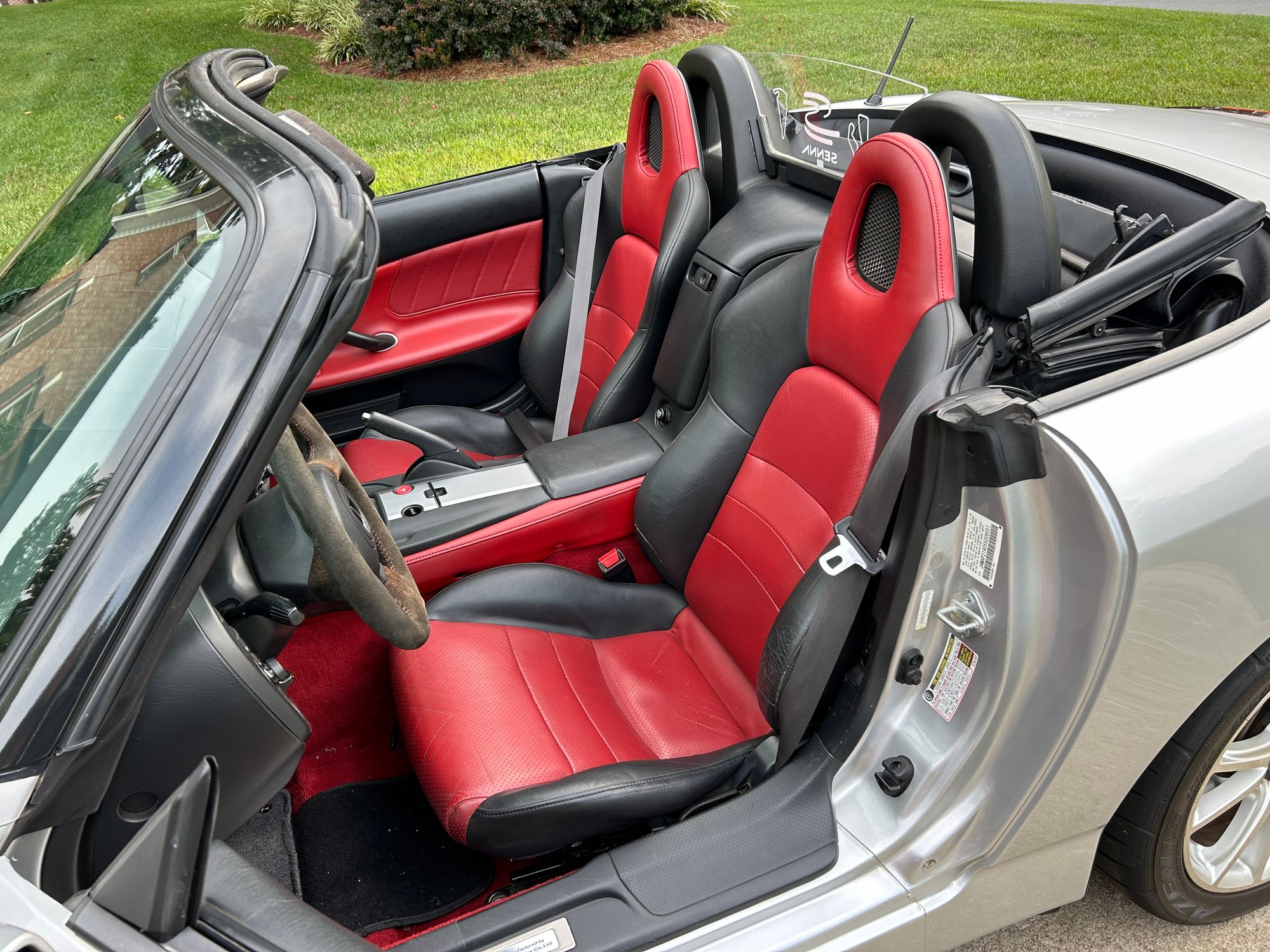 2005 Honda S2000 - NC - 2005 Sebring Silver/Red Int. Adult Driven, 63K miles, New Top, Mugen Exhaust - Used - VIN JHMAP21405S006551 - 63,300 Miles - 4 cyl - 2WD - Manual - Convertible - Silver - Belmont, NC 28012, United States