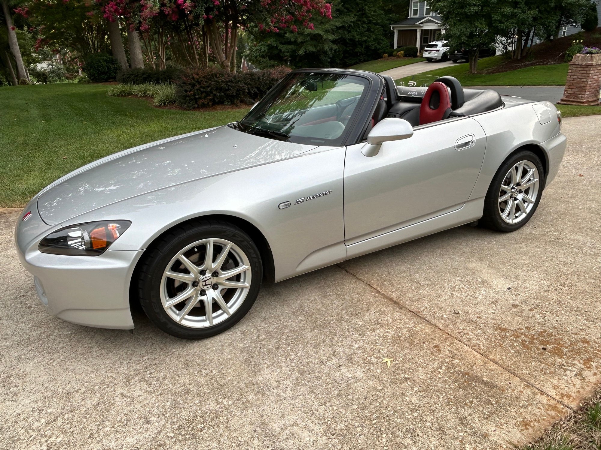 2005 Honda S2000 - NC - 2005 Sebring Silver/Red Int. Adult Driven, 63K miles, New Top, Mugen Exhaust - Used - VIN JHMAP21405S006551 - 63,300 Miles - 4 cyl - 2WD - Manual - Convertible - Silver - Belmont, NC 28012, United States