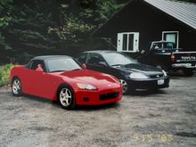 Old school picture day. This is my S with my cousin’s civic si 22 years ago 