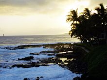 Kauai sunset, 4-19-03.JPG