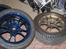 Blue and Bronze