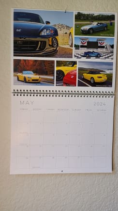 Closer shot of the S2000 calendar.