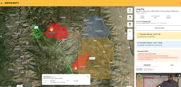 ^7-20-2024.  Long Fire info.