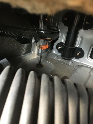 Rear driver’s side sensor connector