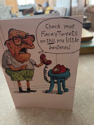One of my favorite cards I received!