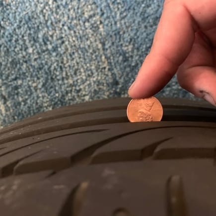 Tire has plenty of tread 