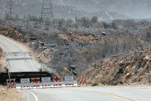 July 26, 2004 burned Aliso Bridge