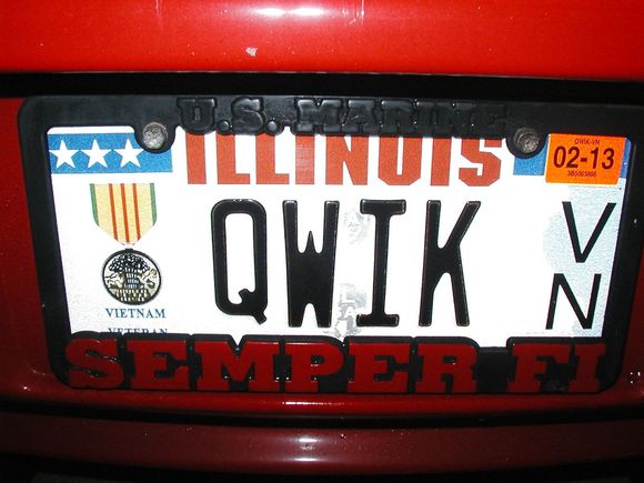 Custom Number Plate