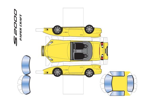 S2k papercraft easy yellow
