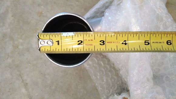 Blower output piping to I/C 2.5"