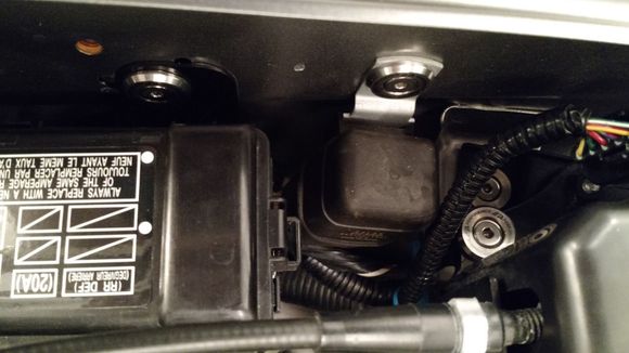 Upgraded APR fasteners EPS and relay/cruise control bracket