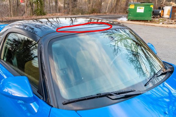 Debris or part breaking down at the junction.